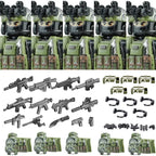 Military Special Forces MOC Building Block German KSK Special Forces Soldier Figure SWAT Army Gun Weapon Vest Backpack Brick Toy