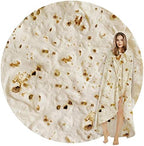 SeaRoomy Burritos Tortilla Blanket, Tortilla Wrap Blanket, Novelty Funny Tortilla Round Blanket Giant Tortilla Round Soft Blanket (Beige, 47 inches) - Grand Goldman