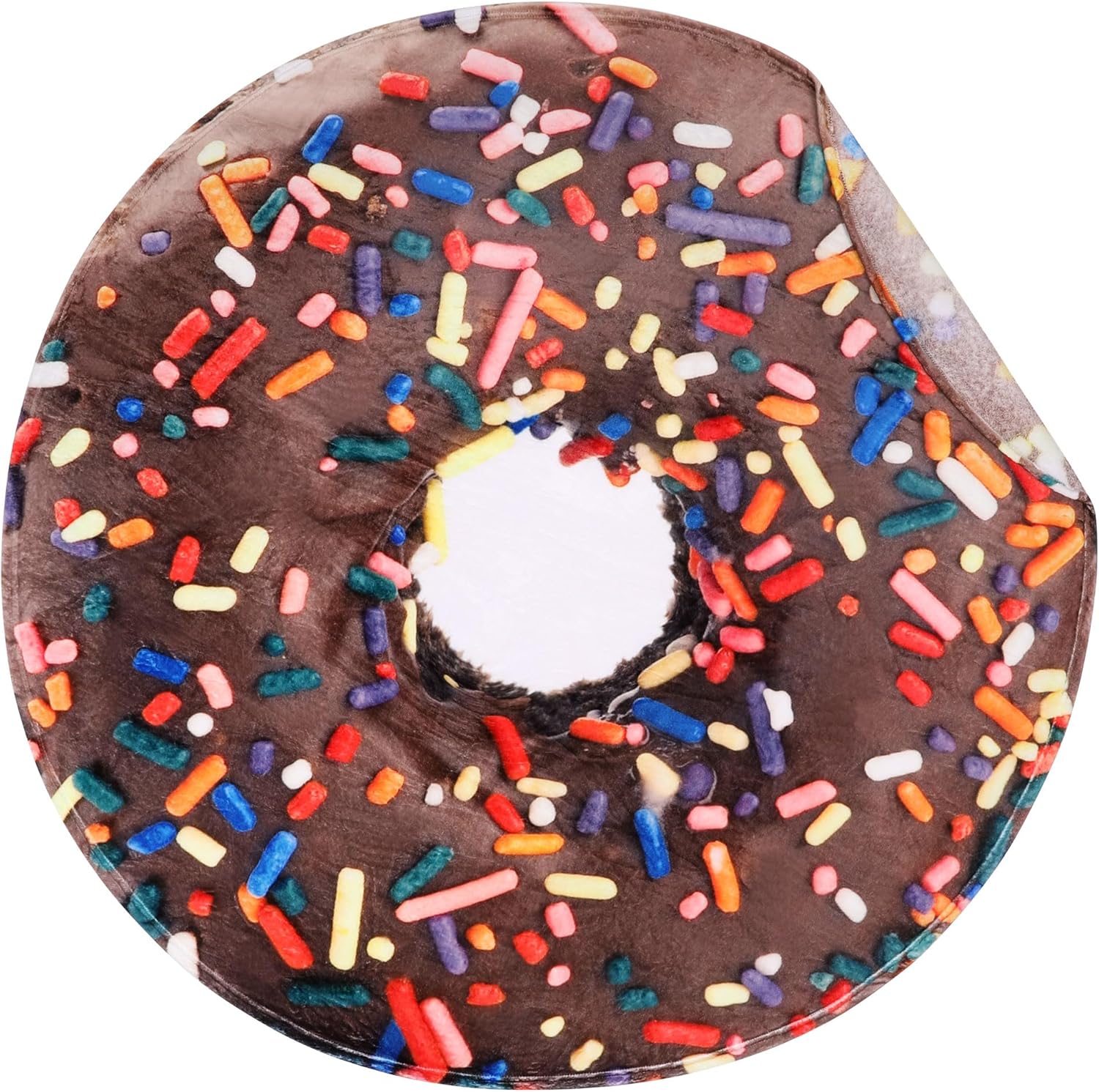 SeaRoomy Burritos Tortilla Blanket, Tortilla Wrap Blanket, Novelty Funny Tortilla Round Blanket Giant Tortilla Round Soft Blanket (Beige, 47 inches) - Grand Goldman