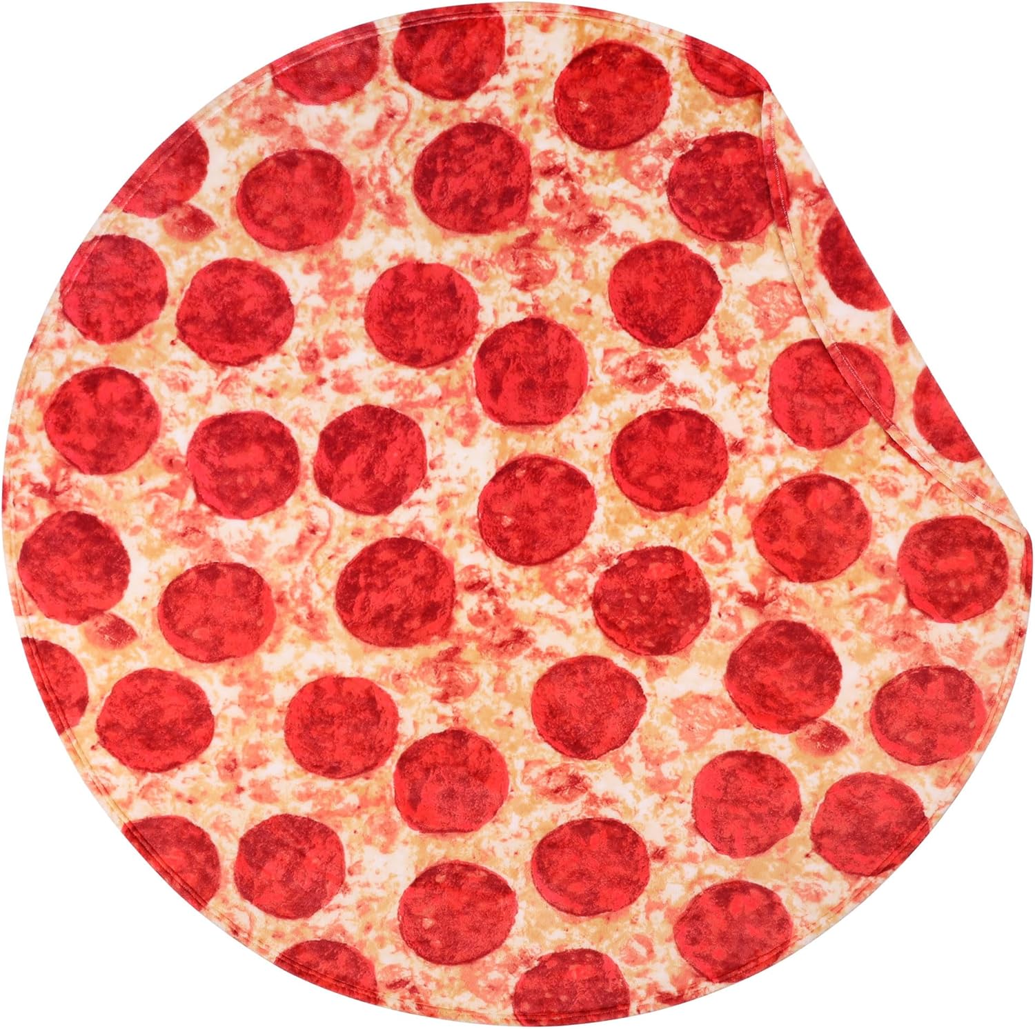 SeaRoomy Burritos Tortilla Blanket, Tortilla Wrap Blanket, Novelty Funny Tortilla Round Blanket Giant Tortilla Round Soft Blanket (Beige, 47 inches) - Grand Goldman