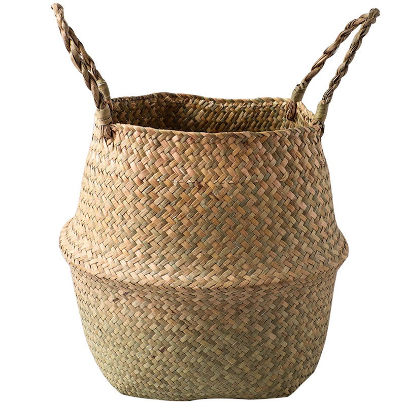 Seagrass Woven Storage Portable Flower Basket - Grand Goldman