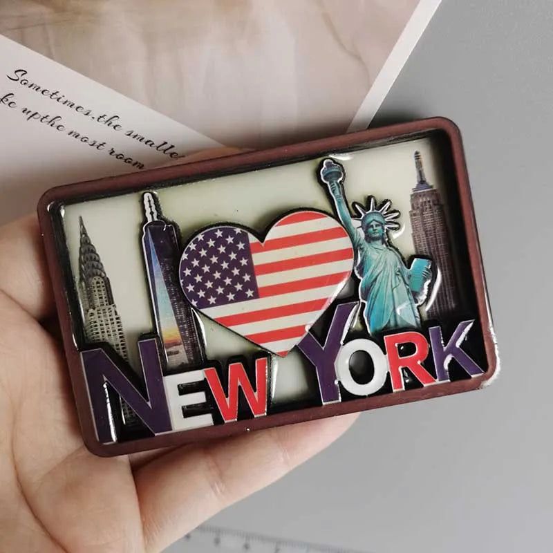 Seattle Fridge Magnets USA New York DUBAI SAUDI Oxford London Japan Mexico Bali Refrigerator Magnet Stickers Travel Souvenir - Grand Goldman