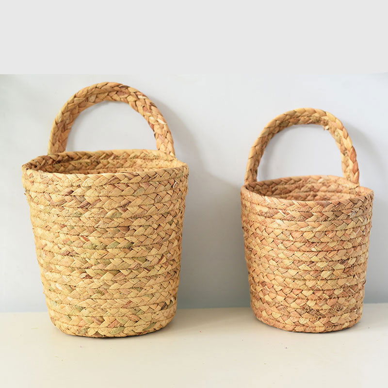 Seaweed Woven Storage Basket Wall Hanging Basket Storage Rack - Grand Goldman