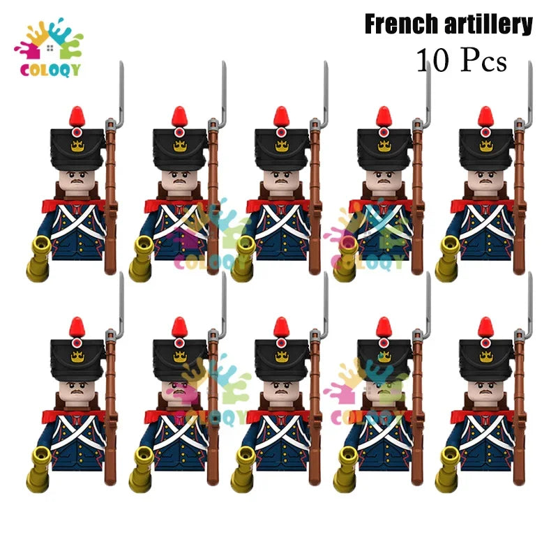 Kids Toys 22/10 Pcs Napoleonic Wars Military General Soldier Building Blocks Imperial Navy Figures Toys For Kids Birthday Gifts