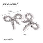 Minimalistisk 18K rustfrit stål, geometrisk, rustfast rund perle, bueformede øreringe Gratis temperament charmsmykker, kvinder