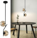 SeeU Modern Pendant Lighting Gold Globe Pendant Light Fixture,Mid Century Chandelier One Light Hanging Fixture for Kitchen Island,Adjustable Length Indoor Lighting for Dinning Room Bedroom - Grand Goldman