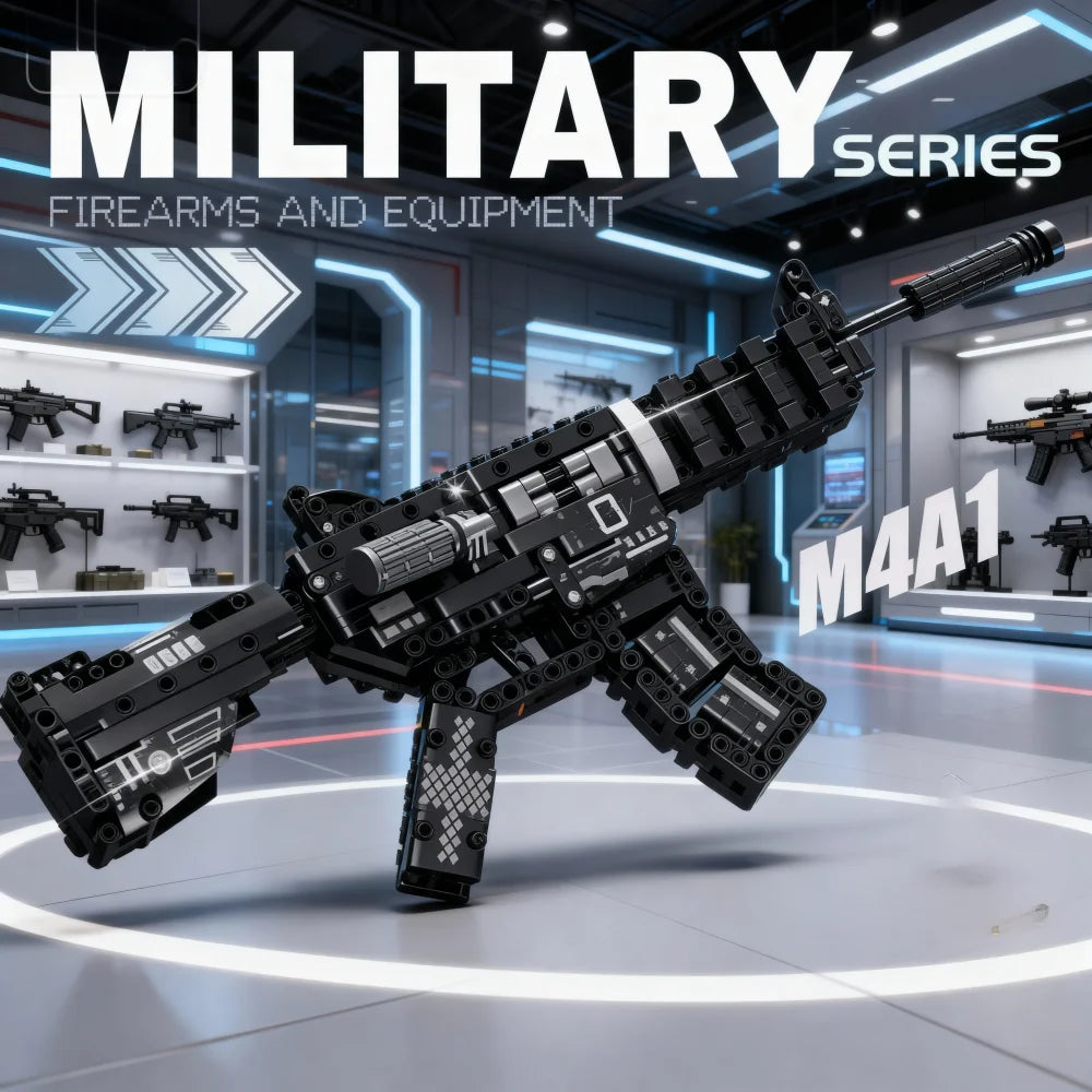 World War II Military Series 1206 Kar98k Rifle Model Assembly Block Set Toy Boy Children's Festival Gift