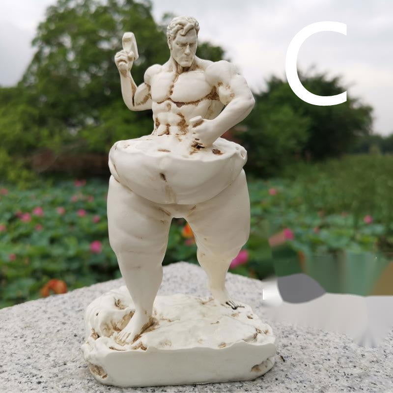 Self-carving Sculpture Decoration Resin Crafts - Grand Goldman