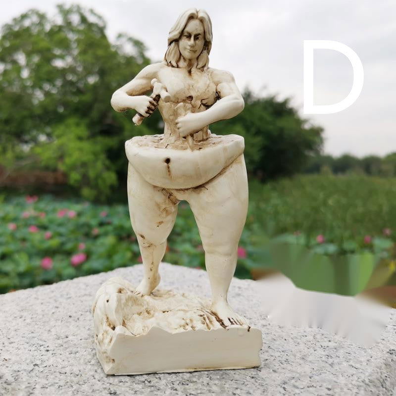 Self-carving Sculpture Decoration Resin Crafts - Grand Goldman