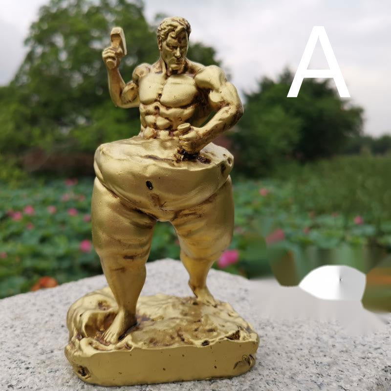 Self-carving Sculpture Decoration Resin Crafts - Grand Goldman