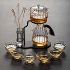 Semi-automatic Tea Maker Glass Kung Fu Tea Set - Grand Goldman