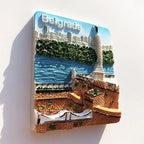 Serbia fridge magnets Belgrade tourism memorial crafts painted magnet refrigerator magnets - Grand Goldman