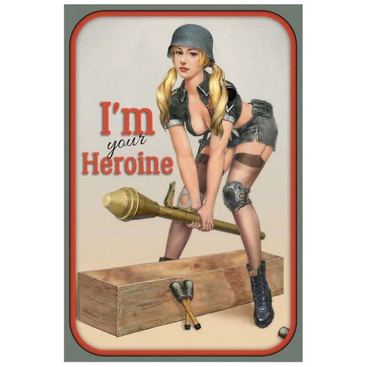 Sexy Army PinUp Girl With Guns Vintage Metal Tin Signs Military Hot Woman Wall Decor For Home Bar Pub Garage Coffee Man Cave - Grand Goldman