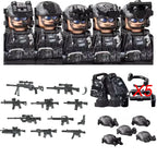 Military Special Forces MOC Building Block German KSK Special Forces Soldier Figure SWAT Army Gun Weapon Vest Backpack Brick Toy
