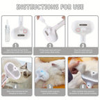 POPPER'S Pet Steam Spray Grooming Comb for Cats and Dogs – Hair Remover & Dematting Brush