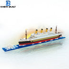KNEW BUILT 6 Kinds Titanic Model Cruise Ship Building Block for Adult Micro Mini Brick Toy Perfect Gift Entertainment Decoration