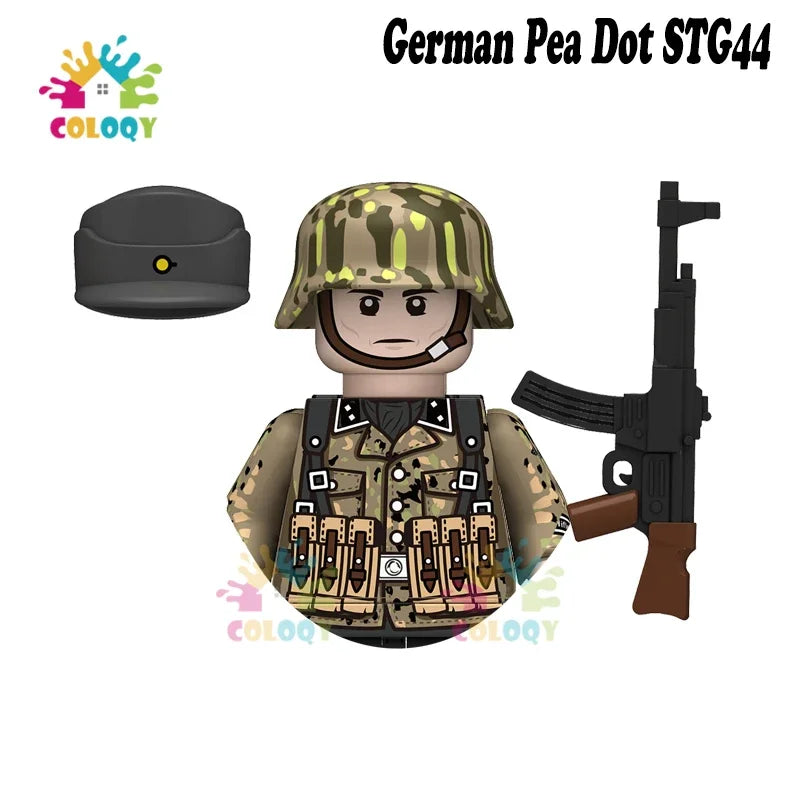 Kids Toys WW2 Soldiers Building Blocks Military Army Mini Action Figures Toys For Kids Christmas Gifts For Boys Birthday Gifts