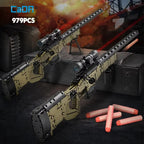 Cada 979Pcs City Technical Police Military Weapon Sniper Rifle Building Blocks World War II Assault Rifle Building Blocks Childr