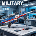 World War II Military Series 1206 Kar98k Rifle Model Assembly Block Set Toy Boy Children's Festival Gift