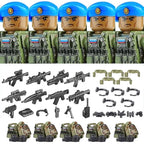 Military Special Forces MOC Building Block German KSK Special Forces Soldier Figure SWAT Army Gun Weapon Vest Backpack Brick Toy