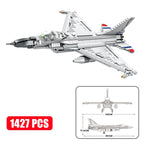 MOC Military Series Jump Jets F14 F16 F18 F22 F35 Aircraft Building Blocks War Fighter Model Bricks Toys For Childrens Boy Gifts
