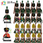Kids Toys 22/10 Pcs Napoleonic Wars Military General Soldier Building Blocks Imperial Navy Figures Toys For Kids Birthday Gifts
