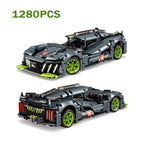 Technical 9X8 Hybrid Hypercar Sports Car Building Blocks Super Racing Vehicle Decor Model Bricks Toy Gifts Birthday Gifts Toy
