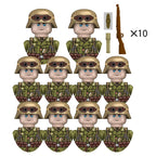 Boy Toys War II Army Soldiers Mini Military Weapons Model Small Particles Building Blocks Suits Childrens Birthday Gifts