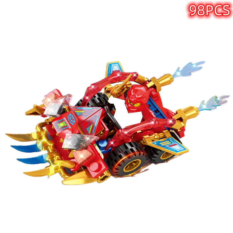 Technical Expert Famous Motorcycle Ninja Building Blocks Mini Model Action Figures Simulation Locomotive Transformation Toy Gift