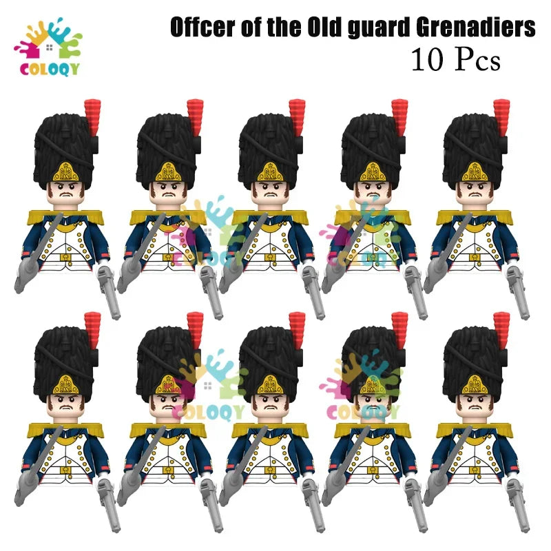 Kids Toys 22/10 Pcs Napoleonic Wars Military General Soldier Building Blocks Imperial Navy Figures Toys For Kids Birthday Gifts