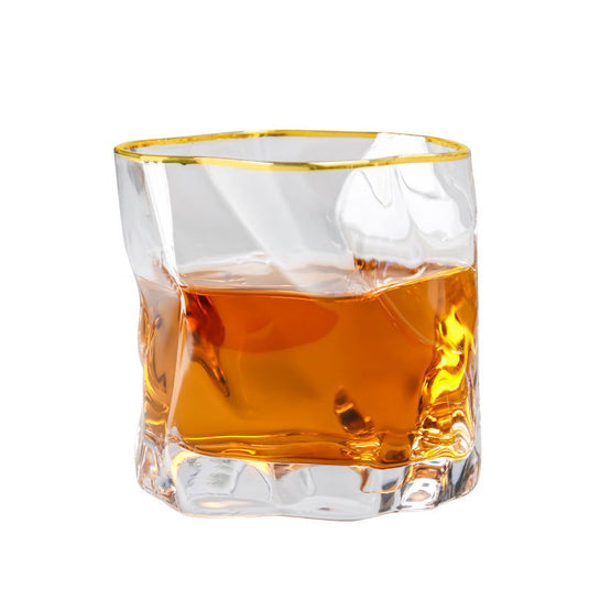 Shaped crystal whiskey glass - Grand Goldman