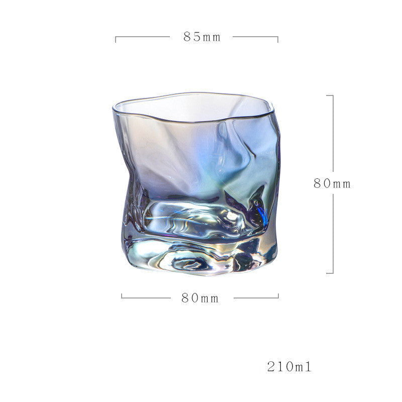 Shaped crystal whiskey glass - Grand Goldman