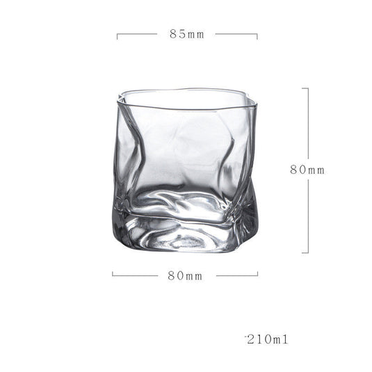 Shaped crystal whiskey glass - Grand Goldman