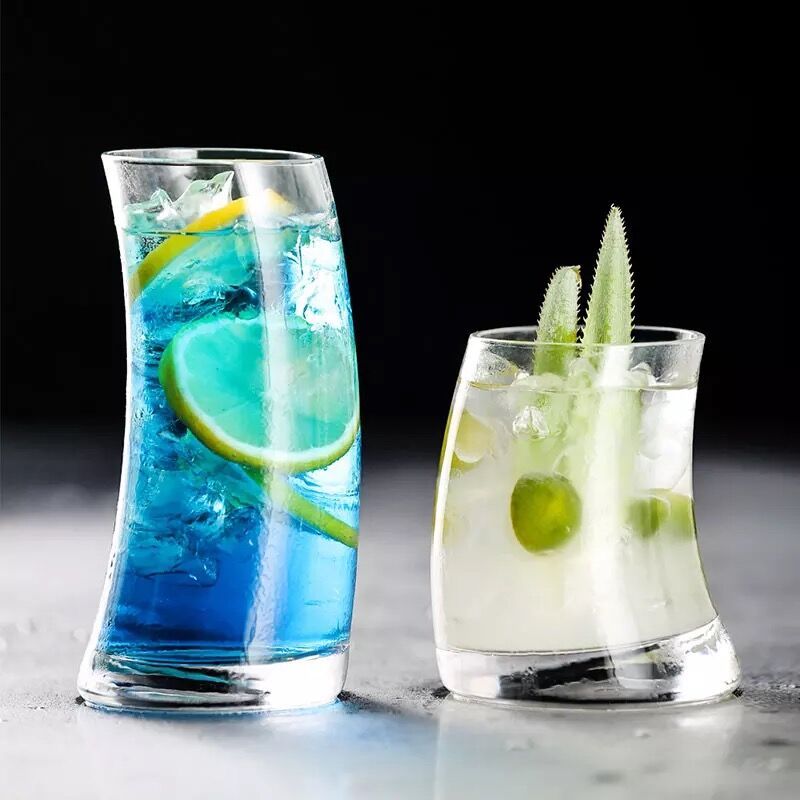 Shaped glass sail crescent cup juice cup - Grand Goldman