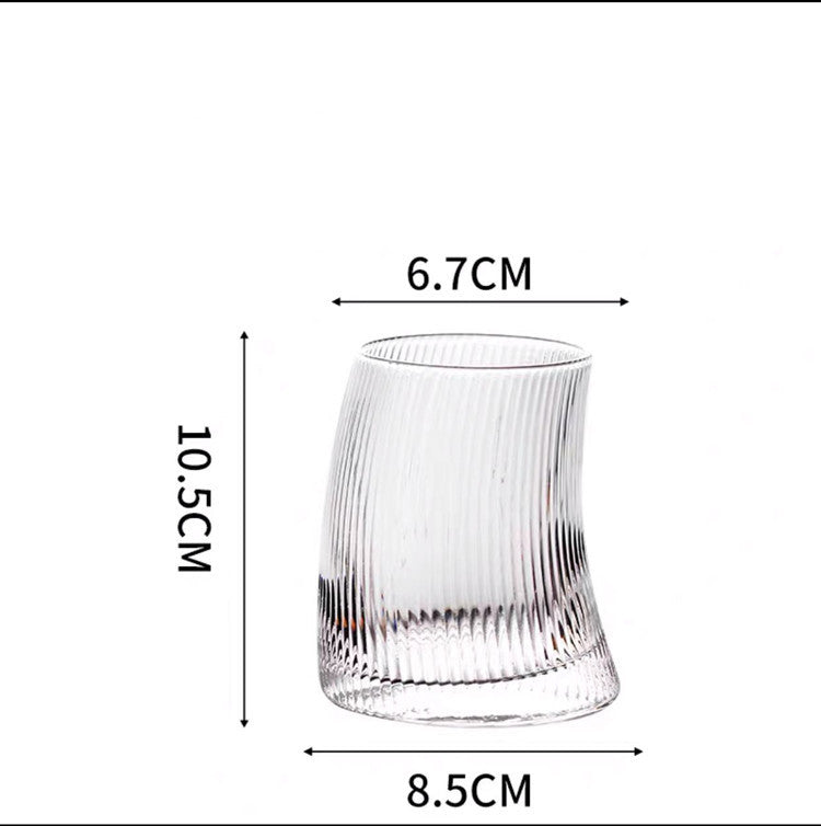 Shaped glass sail crescent cup juice cup - Grand Goldman