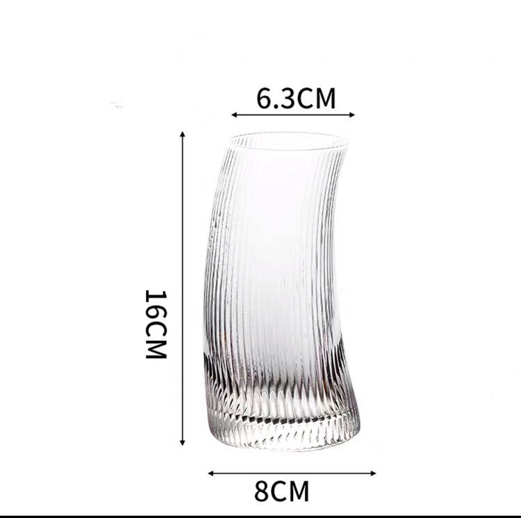 Shaped glass sail crescent cup juice cup - Grand Goldman