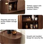 Sideboard Buffet Cabinet with Storage, 40" Storage Cabinet with Sliding Door & Adjustable Shelf, Modern Accent Coffee Bar Cabinet Console Table for Kitchen, Entryway, Bedroom, Walnut - Grand Goldman