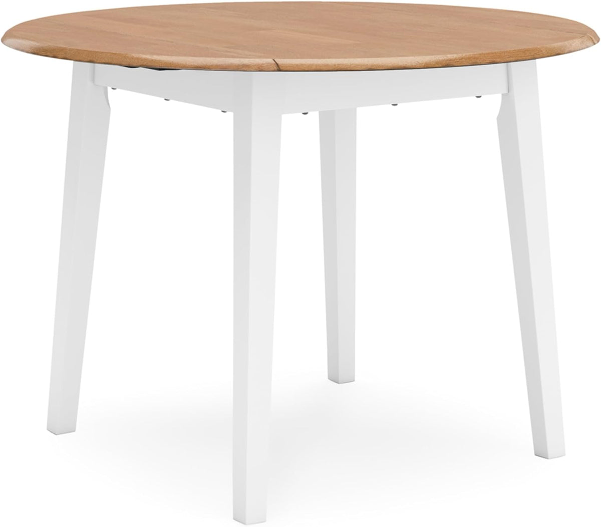 Signature Design by Ashley Hammis Round Dining Room Drop Leaf Table, Dark Brown - Grand Goldman
