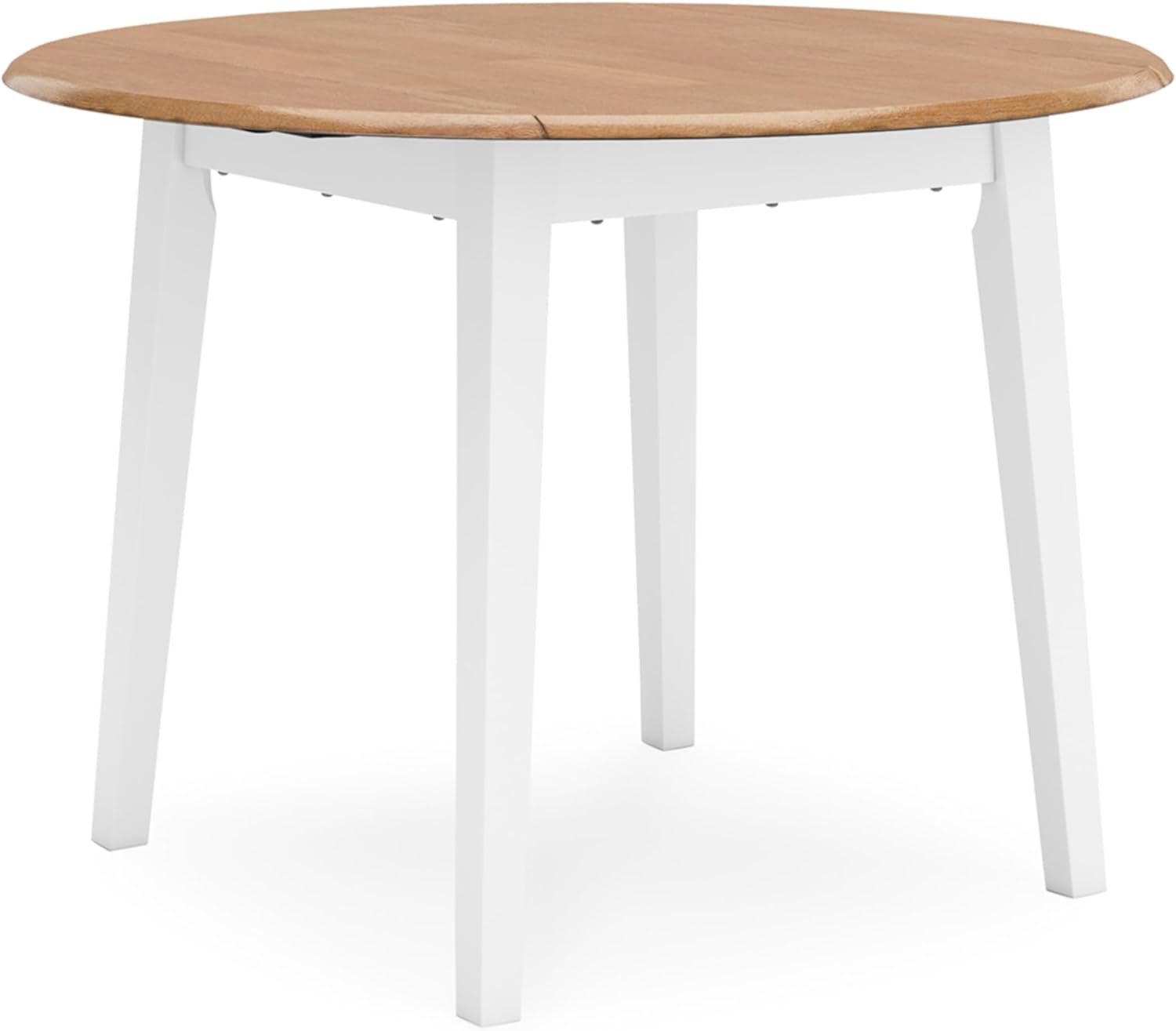 Signature Design by Ashley Hammis Round Dining Room Drop Leaf Table, Dark Brown - Grand Goldman