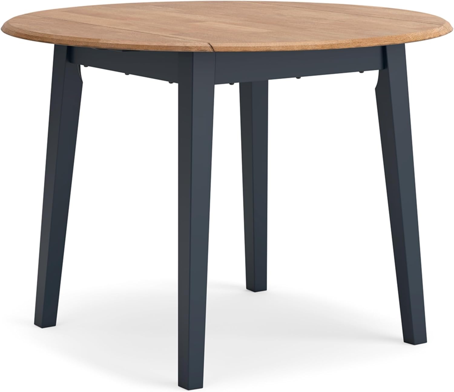 Signature Design by Ashley Hammis Round Dining Room Drop Leaf Table, Dark Brown - Grand Goldman