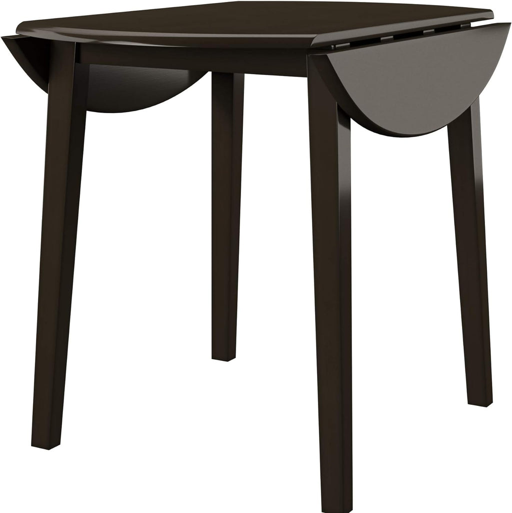 Signature Design by Ashley Hammis Round Dining Room Drop Leaf Table, Dark Brown - Grand Goldman