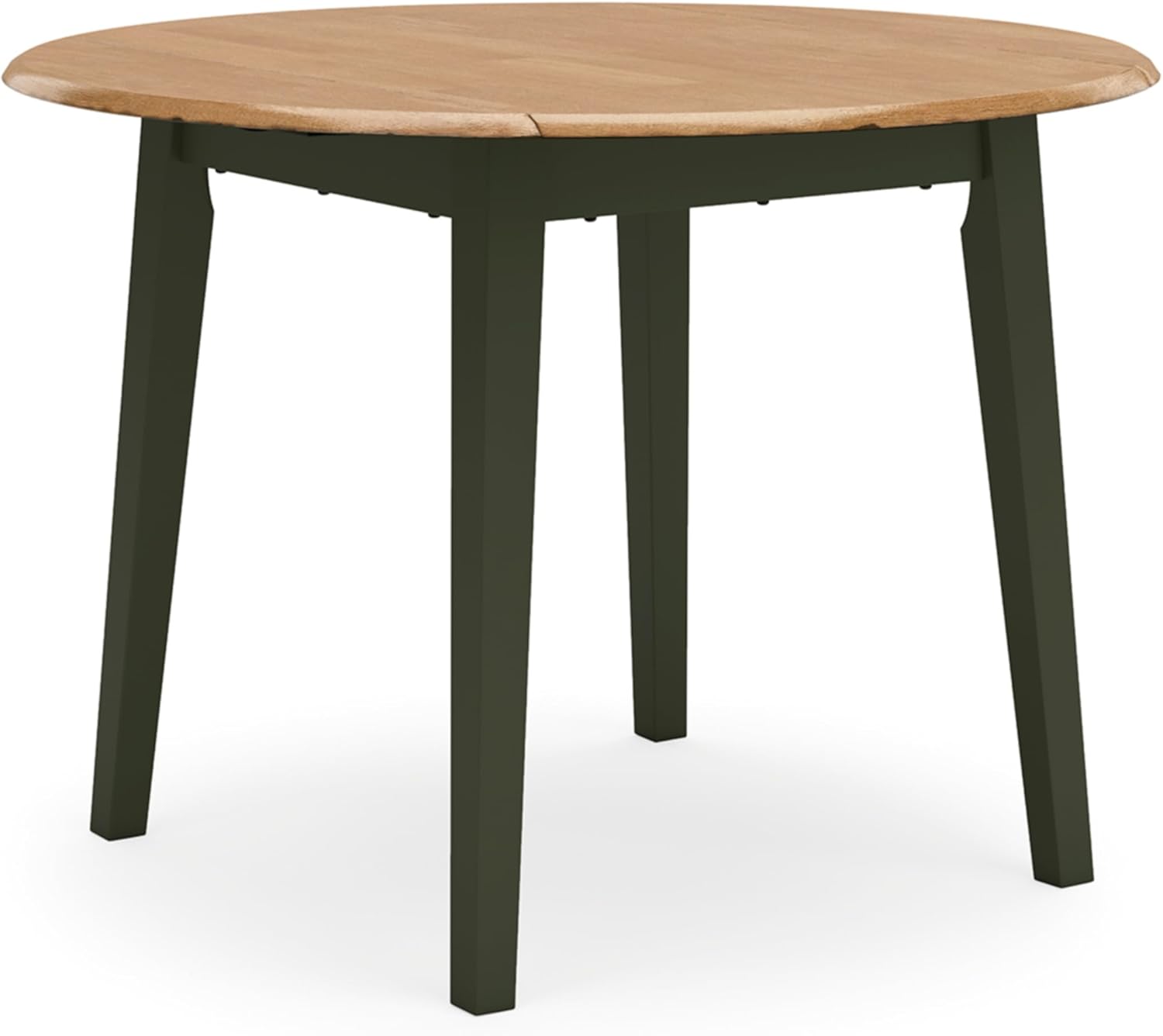 Signature Design by Ashley Hammis Round Dining Room Drop Leaf Table, Dark Brown - Grand Goldman