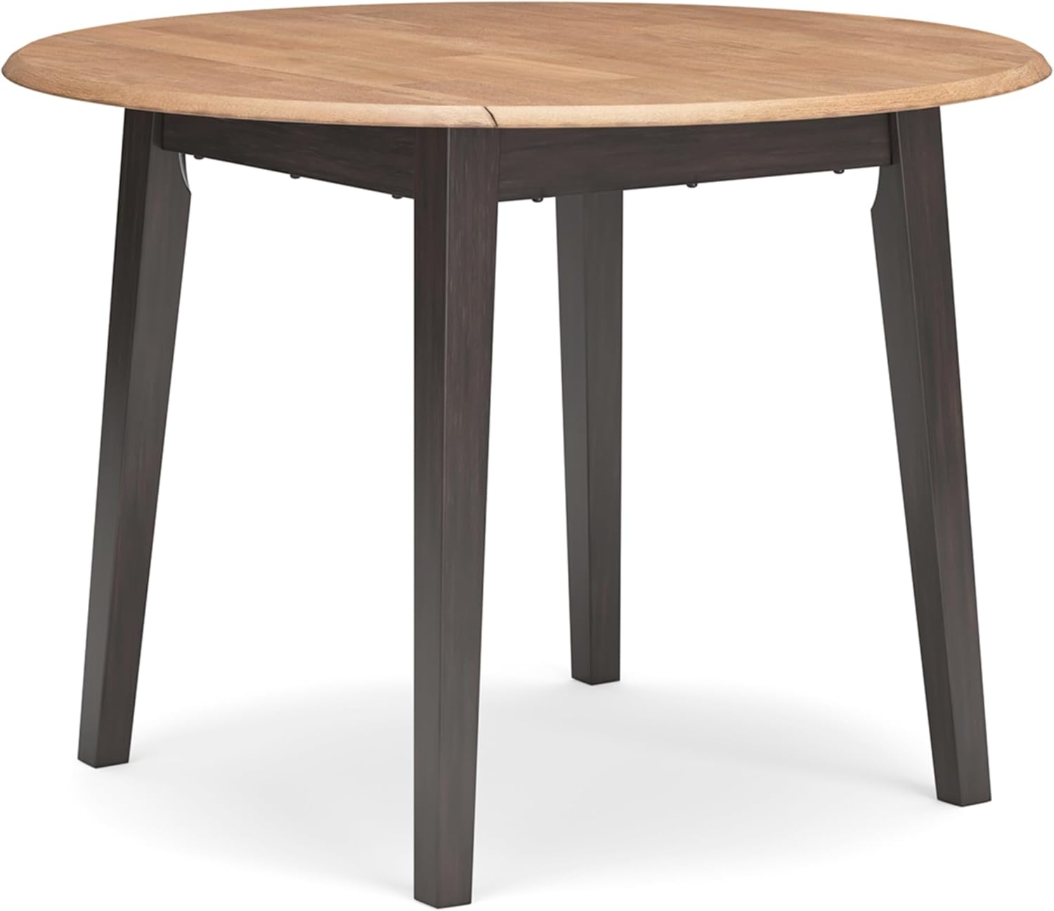 Signature Design by Ashley Hammis Round Dining Room Drop Leaf Table, Dark Brown - Grand Goldman