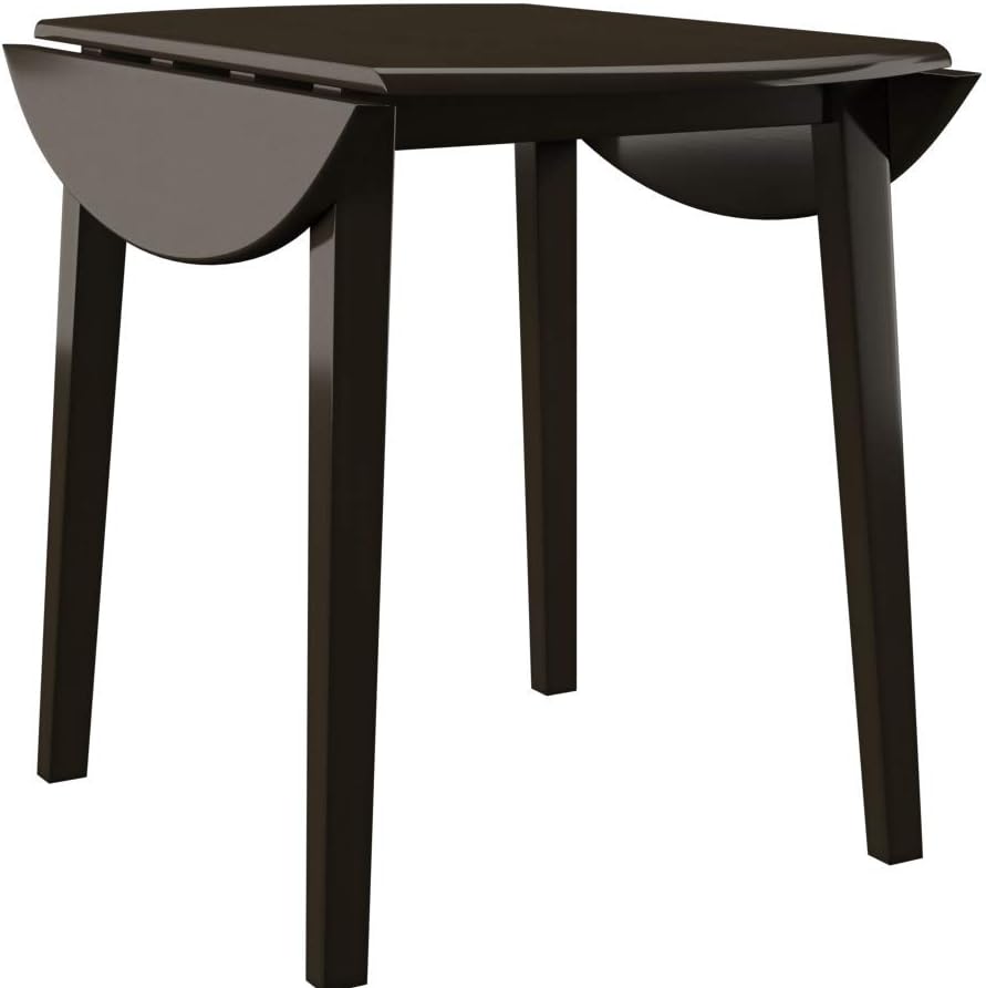 Signature Design by Ashley Hammis Round Dining Room Drop Leaf Table, Dark Brown - Grand Goldman