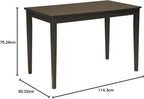Signature Design by Ashley Kimonte Rectangular Dining Room Table, Black - Grand Goldman