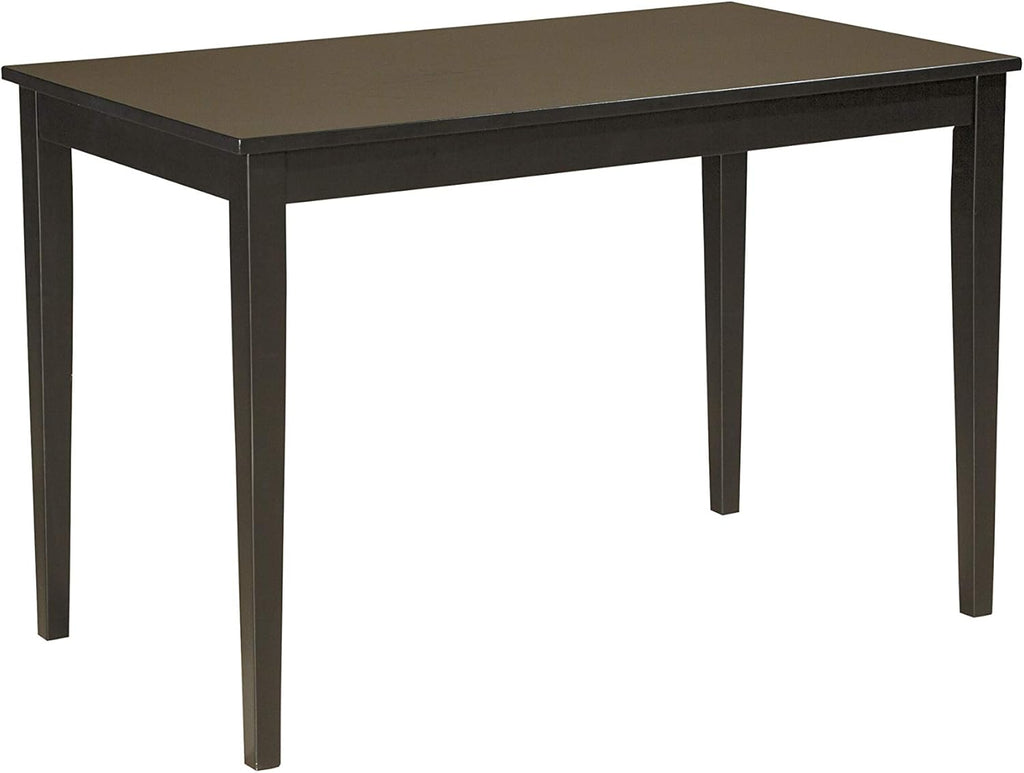 Signature Design by Ashley Kimonte Rectangular Dining Room Table, Black - Grand Goldman