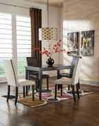 Signature Design by Ashley Kimonte Rectangular Dining Room Table, Black - Grand Goldman