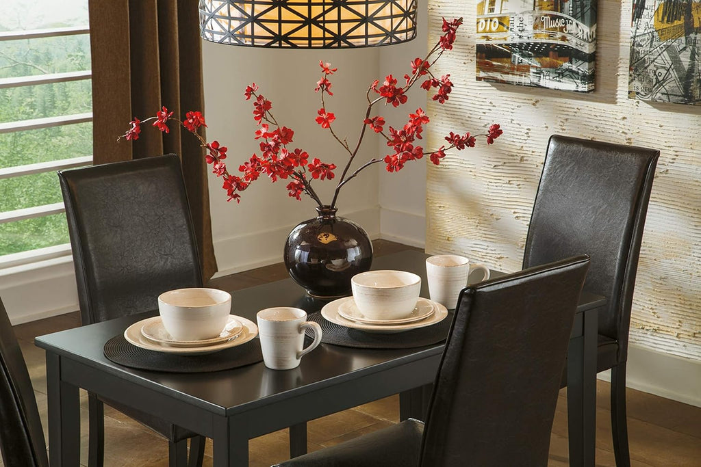 Signature Design by Ashley Kimonte Rectangular Dining Room Table, Black - Grand Goldman
