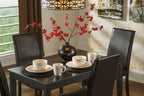 Signature Design by Ashley Kimonte Rectangular Dining Room Table, Black - Grand Goldman