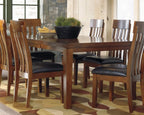 Signature Design by Ashley Ralene Traditional Dining Room Extension Table, Medium Brown - Grand Goldman
